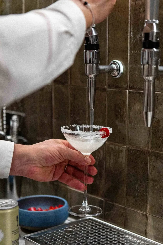 A spicy margarita on tap
