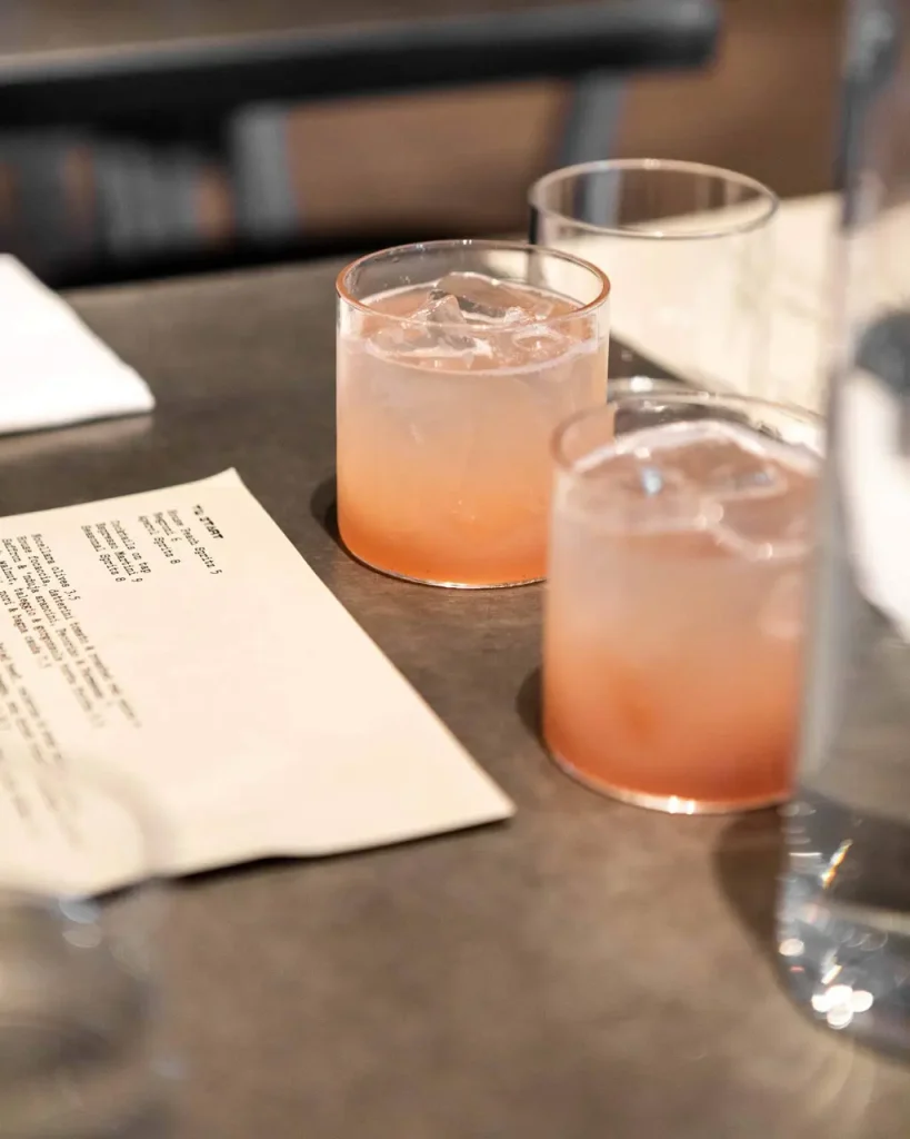 Two seasonal cocktails from the tap - spritz