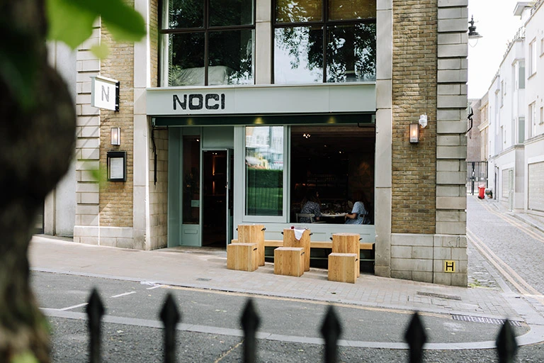 Exterior photo of Noci on Islington Green